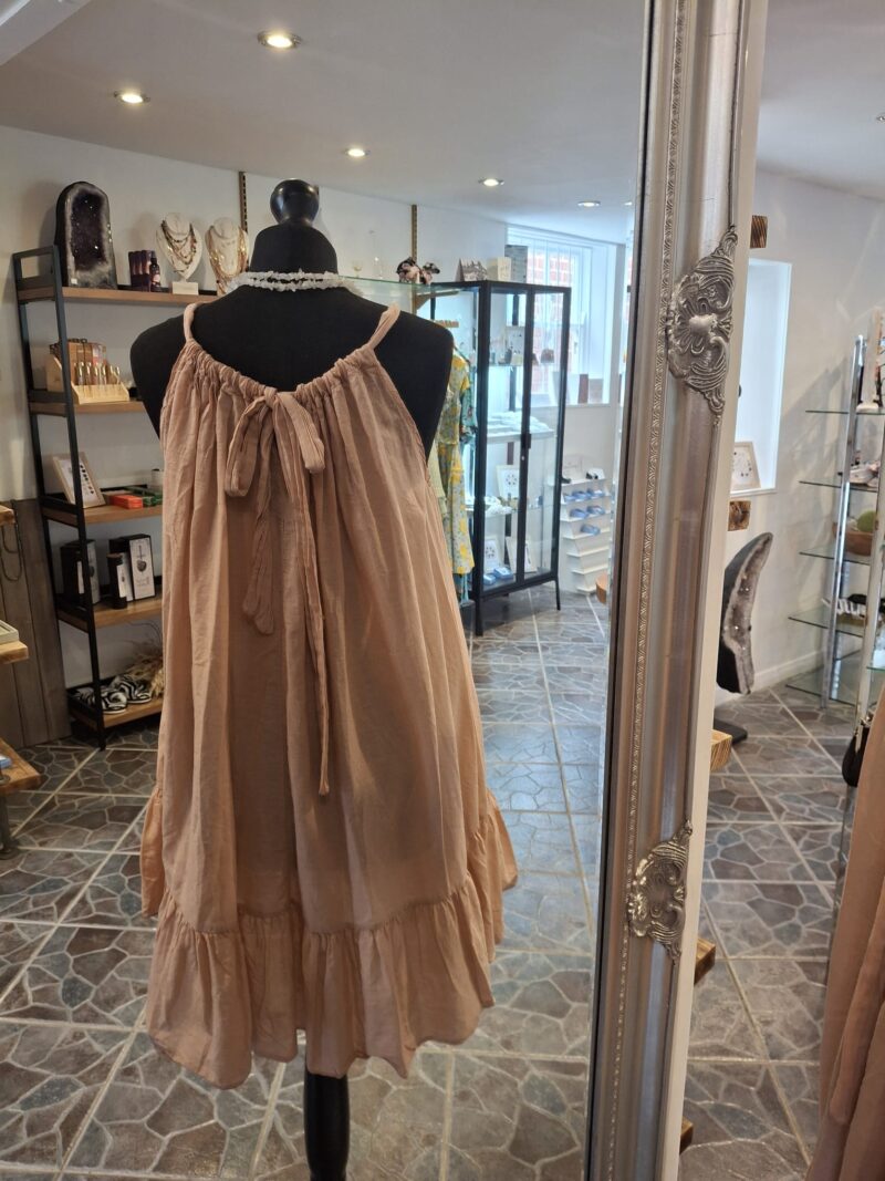 Halter Neck Dress  - Nude Blush - Image 2