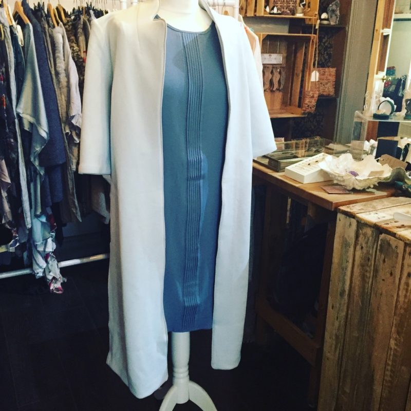 Blue Silk Blend Dress by Jayley - Image 4