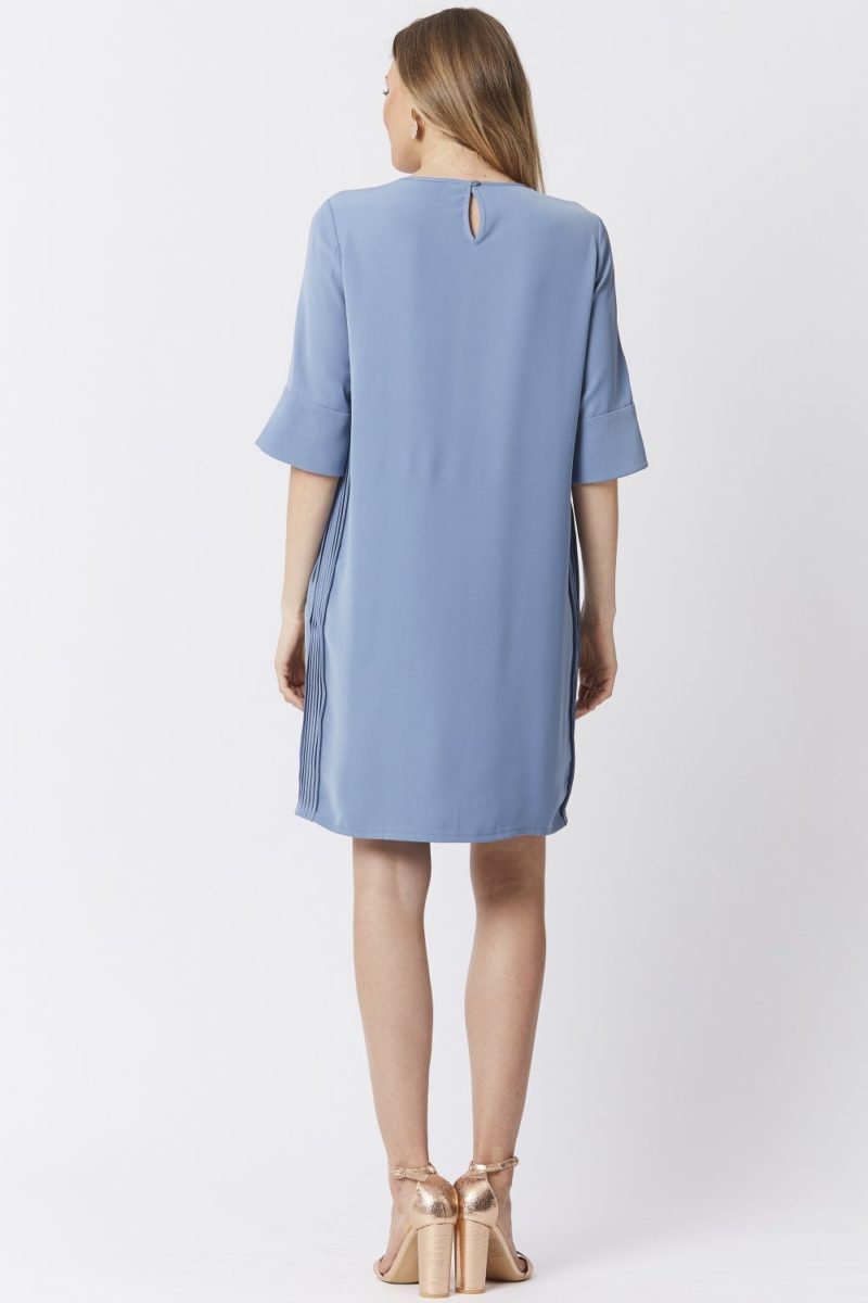 Blue Silk Blend Dress by Jayley - Image 6