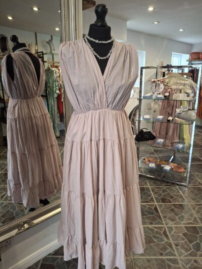 Grecian Dress  - Blush Pink